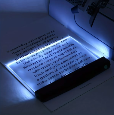 Luz de lectura con pantalla LED con protección ocular